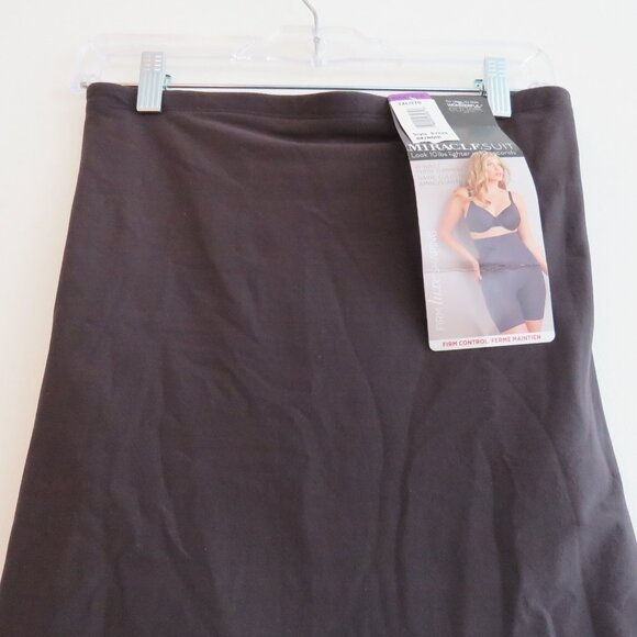 MIRACLESUIT Hi Waist Thigh Slimmer Shapewear Shorts in Black - Size 2XL NWT - Picture 7 of 11